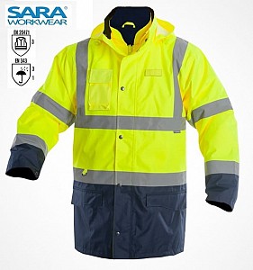 Zimska vodoodporna odsevna jakna DROGOWIEC WINTER SARA