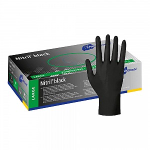 Zaščitne rokavice Meditrade Nitril black 100/1