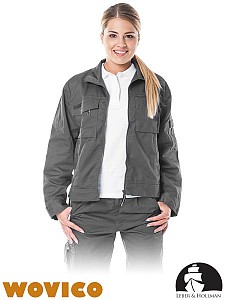 Ženska delovna jakna LH-Wovico sive barve