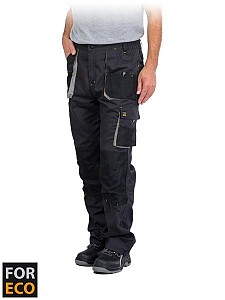Delovne hlače na pas Foreco sive/črne