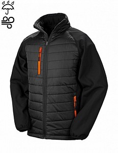 Softshell jakna Result Compas črna/oranžna