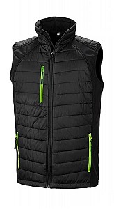 Softshell brezrokavnik Result Compas črn/zelen