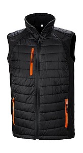 Softshell brezrokavnik Result Compas črn/oranžen