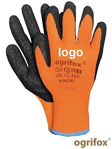 Zaščitne zimske rokvice poliester/lateks Ogrifox s tiskom logotipa