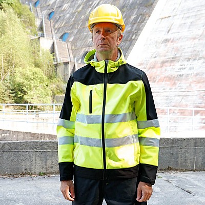 Visoko vidna softshell jakna STENSO NOBEL 2.0 