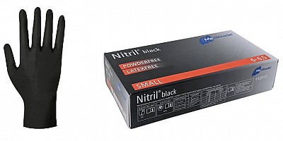 Zaščitne rokavice Meditrade Nitril black 100/1