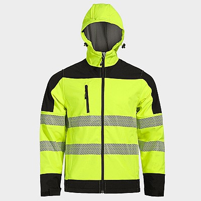 Visoko vidna softshell jakna STENSO NOBEL PRO 2.0 HV