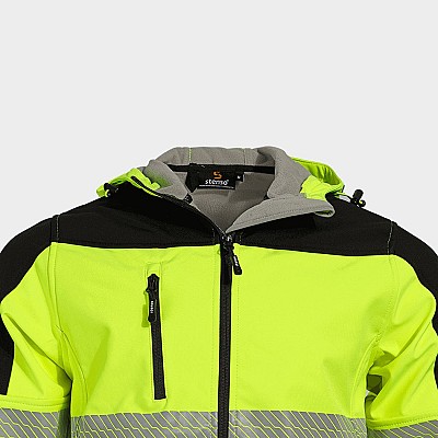 Visoko vidna softshell jakna STENSO NOBEL PRO 2.0 HV