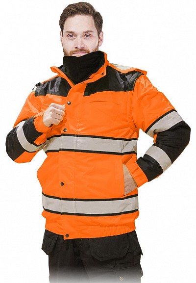 Odsevna zimska jakna s snemljivimi rokavi in kapuco Milling