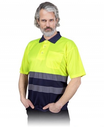 Odsevna Polo majica Fluo kratek rokav