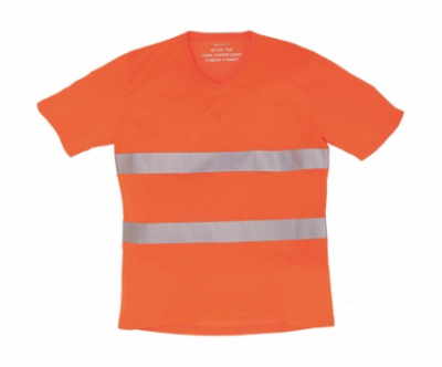 Odsevna T-shirt majica Fluo V-izrez