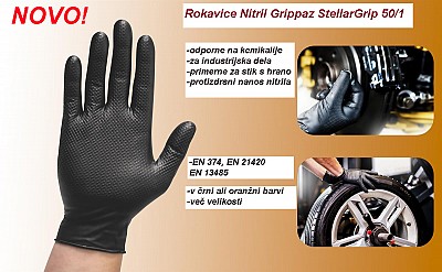 Zaščitne rokavice Grippaz Nitril StellarGrip 50/1