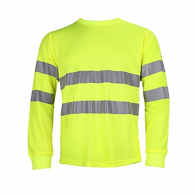 Odsevna T-shirt majica TS Fluo dolgi rokav