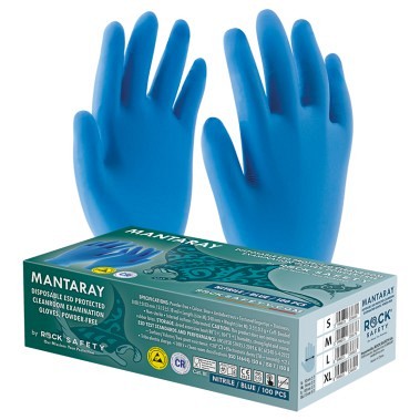 ESD Nitrilne rokavice MANTARAY