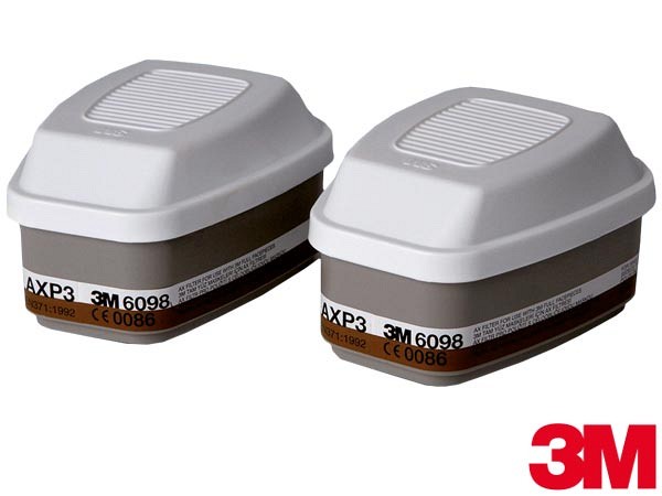 Filter 3M 6098 PO AXP3 – za zaščito pred organskim plinom in hlapom