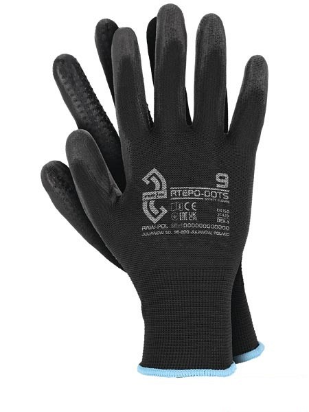 Zaščitne rokavice Najlon s PVC bunkicami RTEPO-DOTS