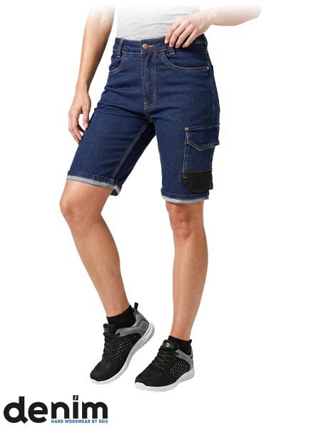 Stretch ženske kratke delovne hlače Jeans L777