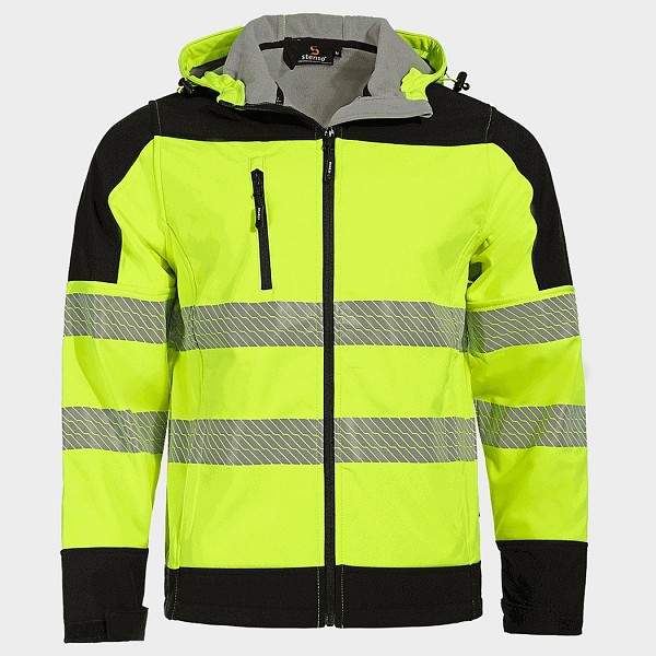 Visoko vidna softshell jakna STENSO NOBEL PRO 2.0 HV