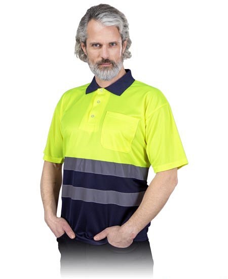 Odsevna Polo majica Fluo kratek rokav