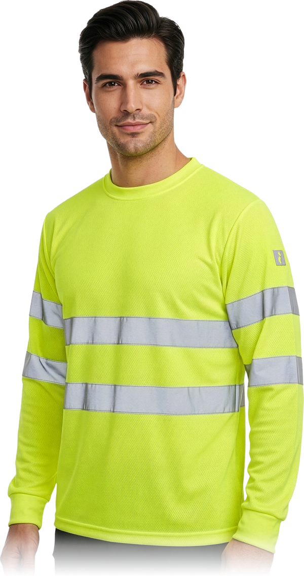 Odsevna T-shirt majica TS Fluo dolgi rokav